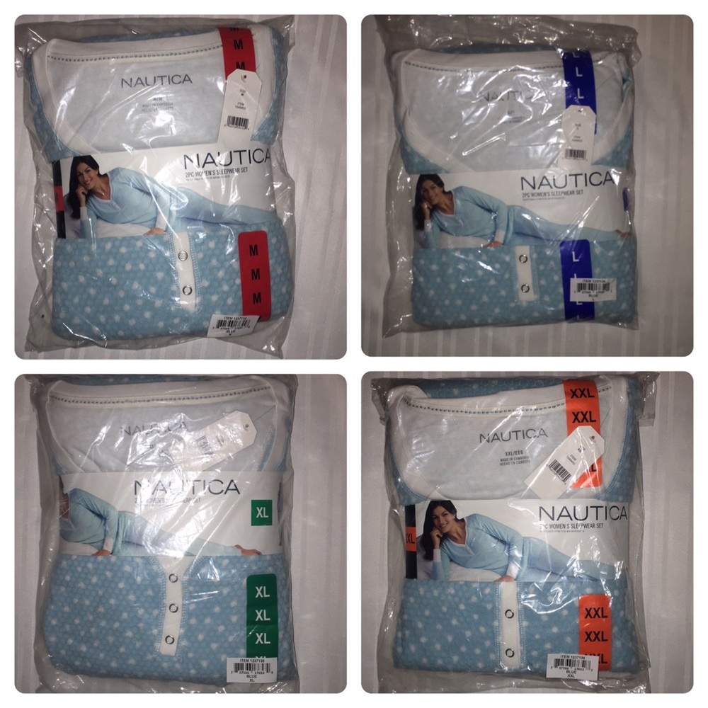 LAST TWO!  Nautica Women's 2 Piece Pajamas Set PJs - Picture 6 of 8